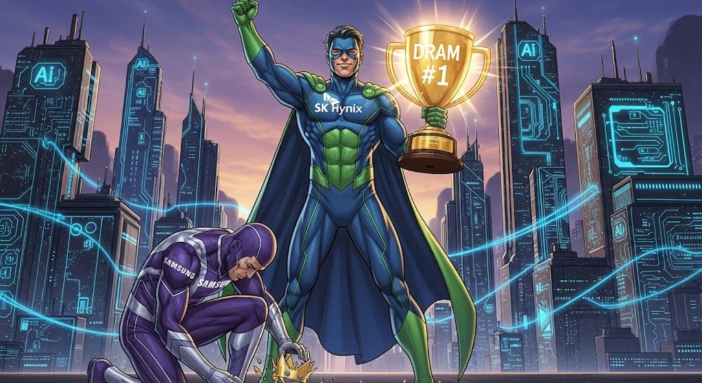【2025年最新】サムスンDRAM覇権終了!SK Hynixが30年ぶりに首位奪取の衝撃