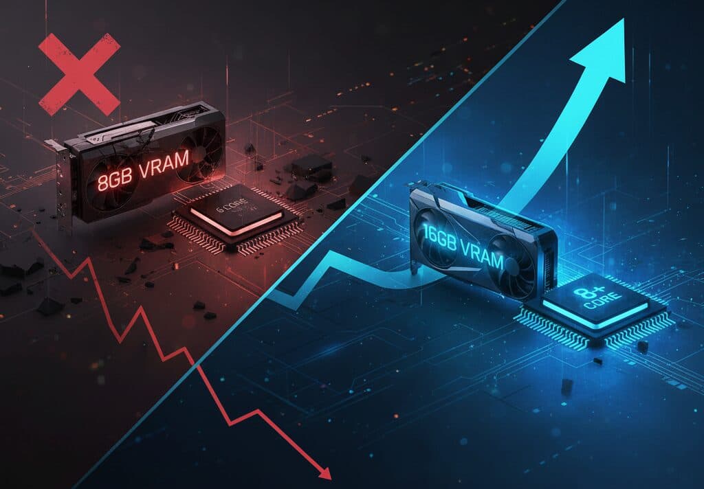 【ゲーミングPC】VRAM 8GB時代が完全終了 – たった1ヶ月で1.37%減少、16GBが急伸。RTX 5070がRTX 5060を上回る異常事態【2025年9月最新】