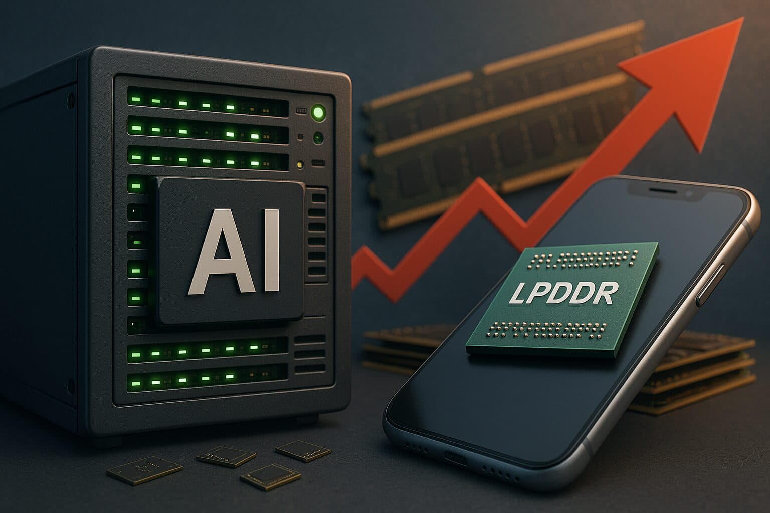 【悲報】NVIDIA、AIサーバーにスマホ用LPDDR採用へ。サーバーメモリ価格が2026年末までに2倍、PC・スマホにも波及