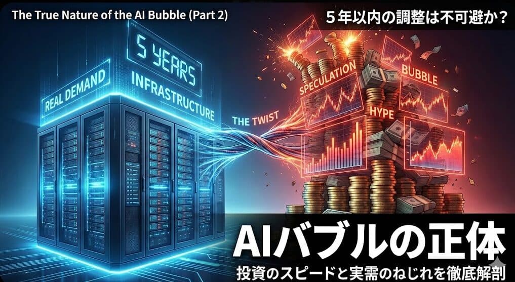 【特集】NVIDIA好調でも「AIバブル臭」が消えない理由を、数字と構造からえぐる。【第二弾】