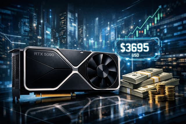 【高騰】RTX 5090 Founders Edition、米Neweggで3,695ドル(約56万円)を記録。公式モデルが示す2026年の現実