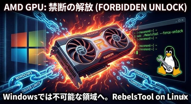 【ニュース】RebelsToolはWindowsでは不可能なAMD GPU電力制御のロック解除がLinuxなら依然として可能であることを証明