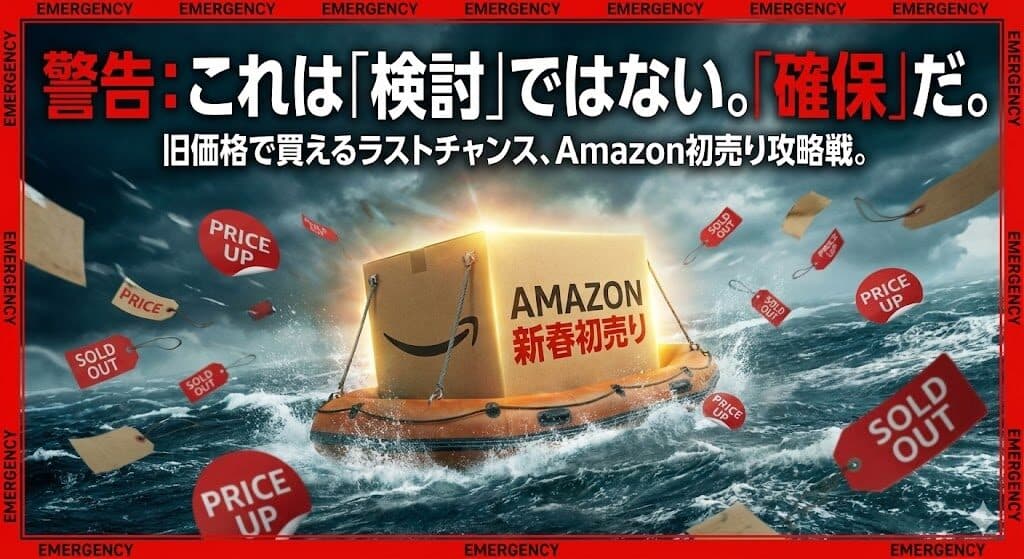【2026年版】Amazon新春初売りは“最後の逃げ場”になるか? – PCパーツ価格暴騰中!