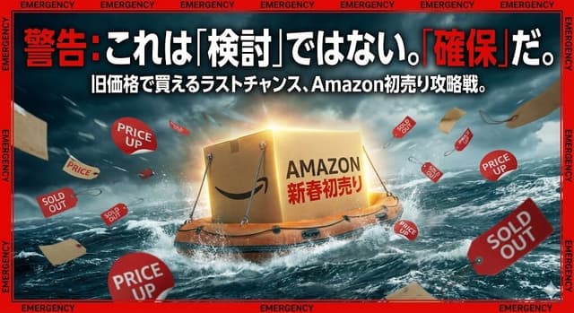 【2026年版】Amazon新春初売りは“最後の逃げ場”になるか? – PCパーツ価格暴騰中!