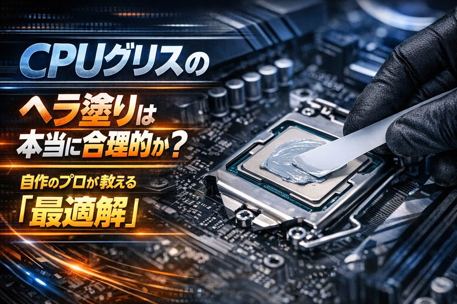 CPUグリスのヘラ塗りは本当に合理的か?自作のプロが教える「最適解」