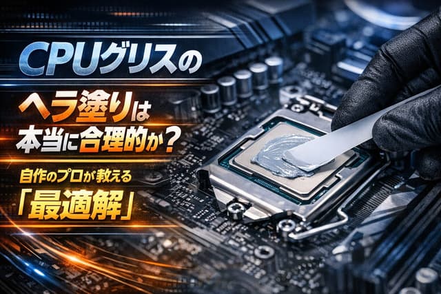 CPUグリスのヘラ塗りは本当に合理的か?自作のプロが教える「最適解」