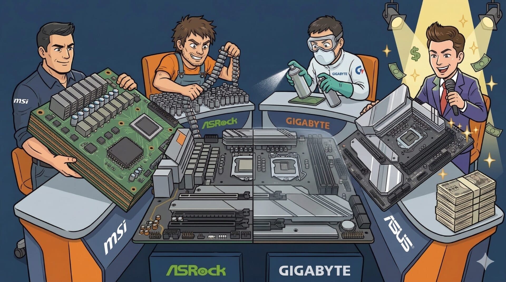 【2026年最新】主要マザーボードメーカー4社を徹底評価!「原価率」と基板設計から読み解く本当の耐久性