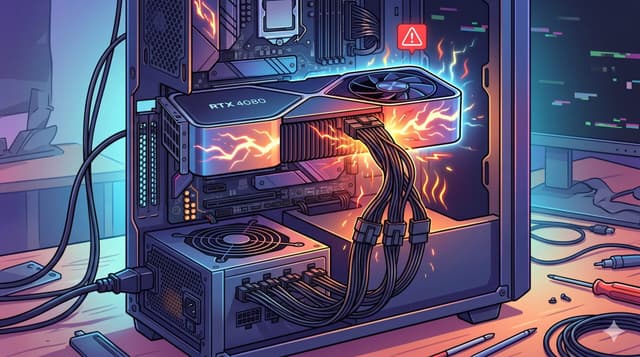 BTOパソコンあるある、12VHPWR(12V-2×6)16ピンコネクタが必要なグラボなのにATX 2.x電源使いがち